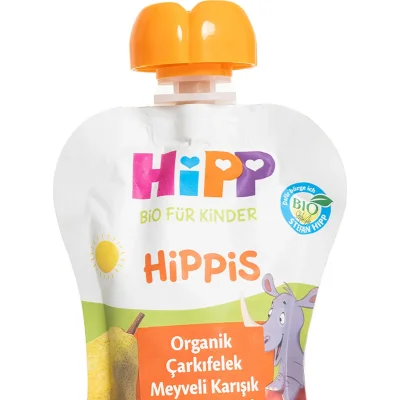 Hipp Organik Çarkıfelek Meyveli Karışık Meyve Püresi, 100 g