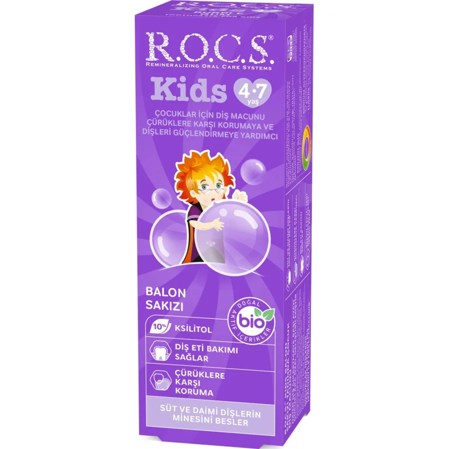 R.O.C.S. Kids Diş Macunu, 35 ml, Sakız