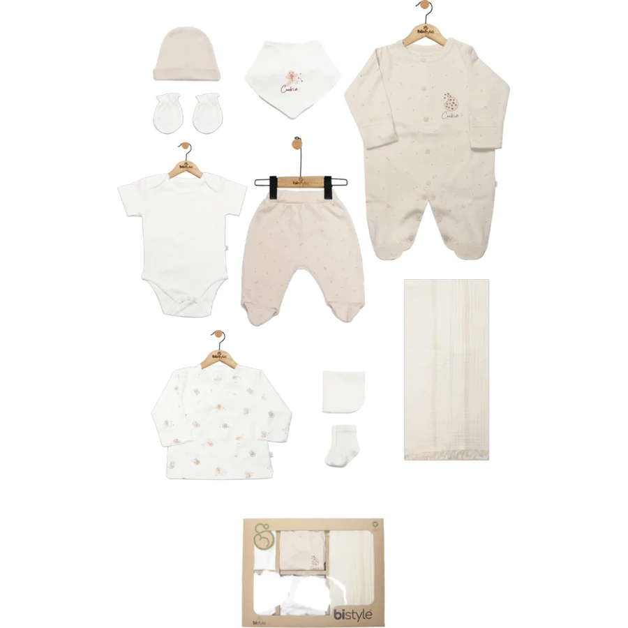 Bistyle Cookies Make Happy Hastane Çıkışı, 10'lu, Ekru