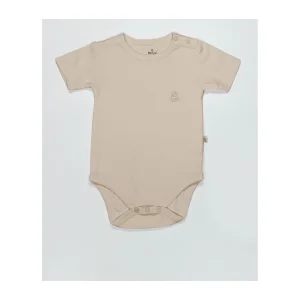 Bistyle Organik Natural Basic Style Yarım Kol Badi, Bej