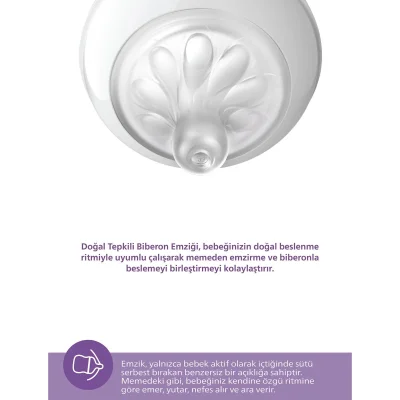 Philips Avent Doğal Tepkili Natural Response PP Biberon, 330 ml, 3+ Ay