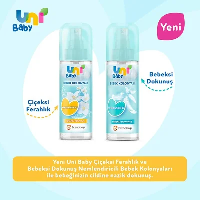 Uni Baby Bebek Kolonyası, 150 ml, Çiçeksi Kokular
