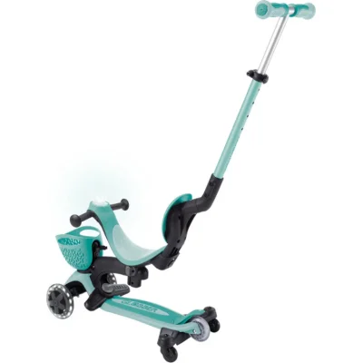 Globber Go Up Baby 360 Scooter, Işıklı, Koyu Mint