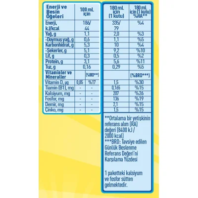 Nesquik Laktozsuz ve Şeker İlavesiz Kakaolu Süt, 180 ml, 6'lı