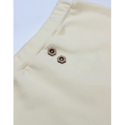 Bistyle Zıbın Takım Welcome Baby Duck, 3'lü, Sarı-Ekru, Ekru