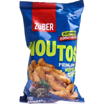 Züber Noutos Fırın Nohut Cipsi, 55 g, Ege Baharat