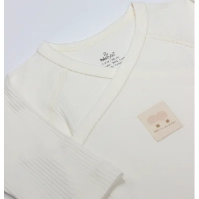 Bistyle Organic Modal Flying Balloons Kruvaze Uzun Kol Body, Ekru