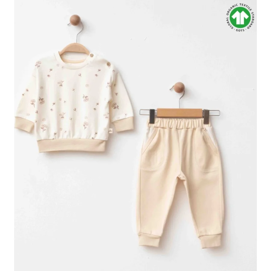 Eslenza Organik İkili Takım 2245 Ekru