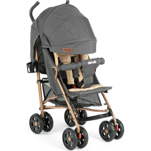 Moje Strong Baston Bebek Arabası Antrasit, Altın