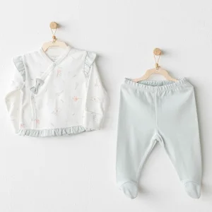 Andywawa Sıde Snap Set Love Family Zıbın Set, 2'li, Mint