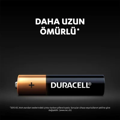 Duracell AAA İnce Kalem Pil, 6'lı