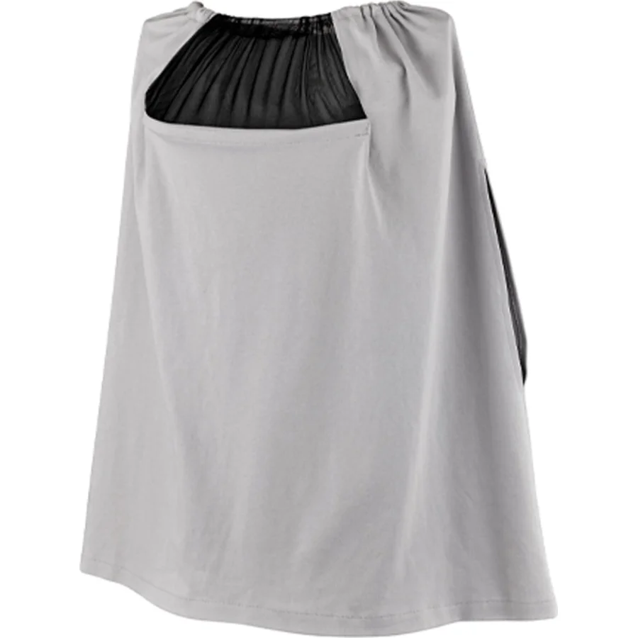 BabyJem Tül Pencereli Emzirme Önlüğü, Gri