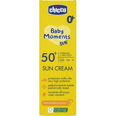 Chicco Baby Moments Sun Güneş Kremi, SPF 50+, 75 ml, + After Sun Hediye