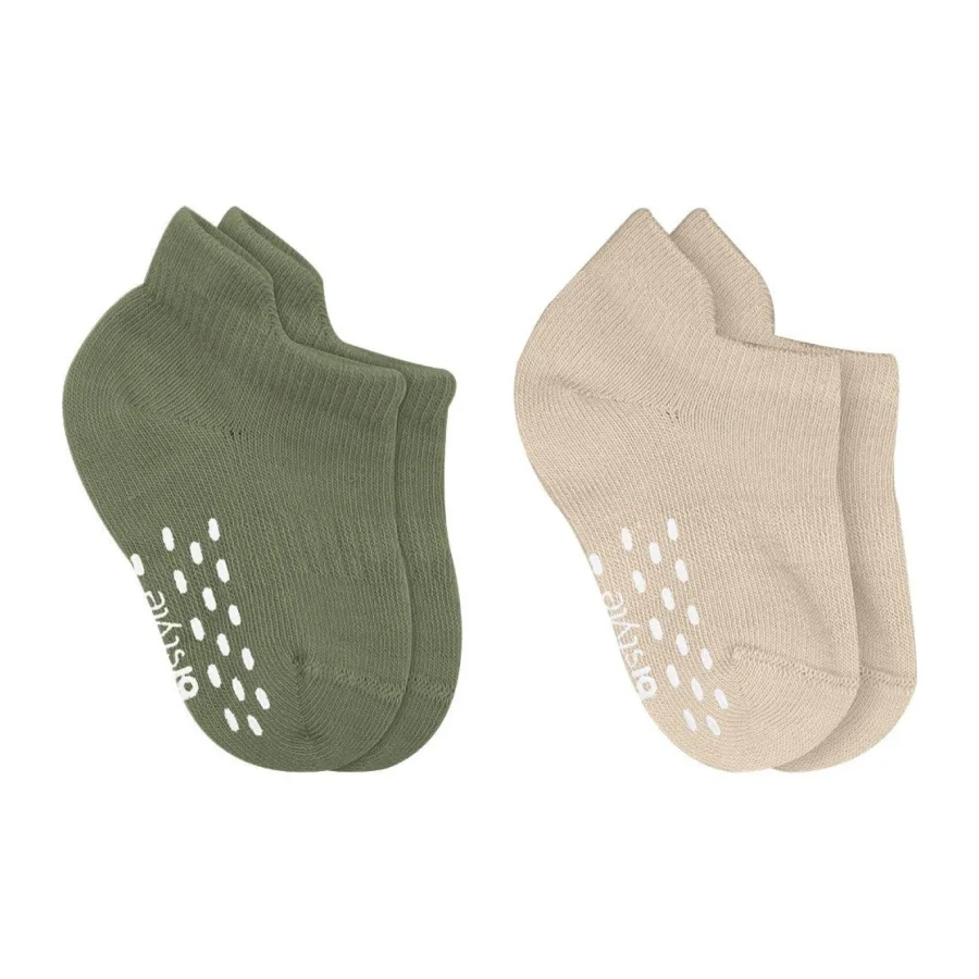 Bistyle Sneakers Kaymaz Colours Penye Çorap, 2'li, Nil, Bej