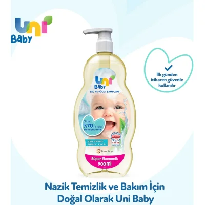 Uni Baby Bebek Şampuanı, 900 ml