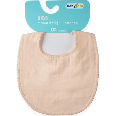 BabyJem Bürümcük Müslin Önlük, Somon