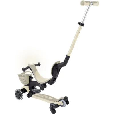 Globber Go Up Baby 360 Scooter (Işıklı) Koyu Bej