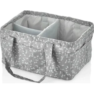 BabyJem Katlamalı Anne & Bebek Organizer, Gri, Çiçek