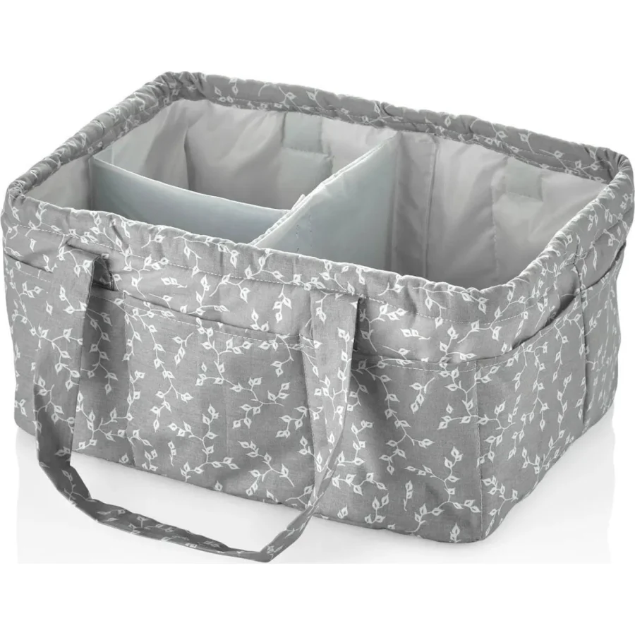 BabyJem Katlamalı Anne & Bebek Organizer 795 Gri Çiçek