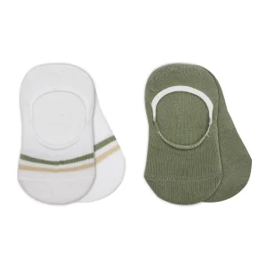 Bistyle Penye Babet Silikon Çemberli Çorap, 2'li, Nil, Beyaz