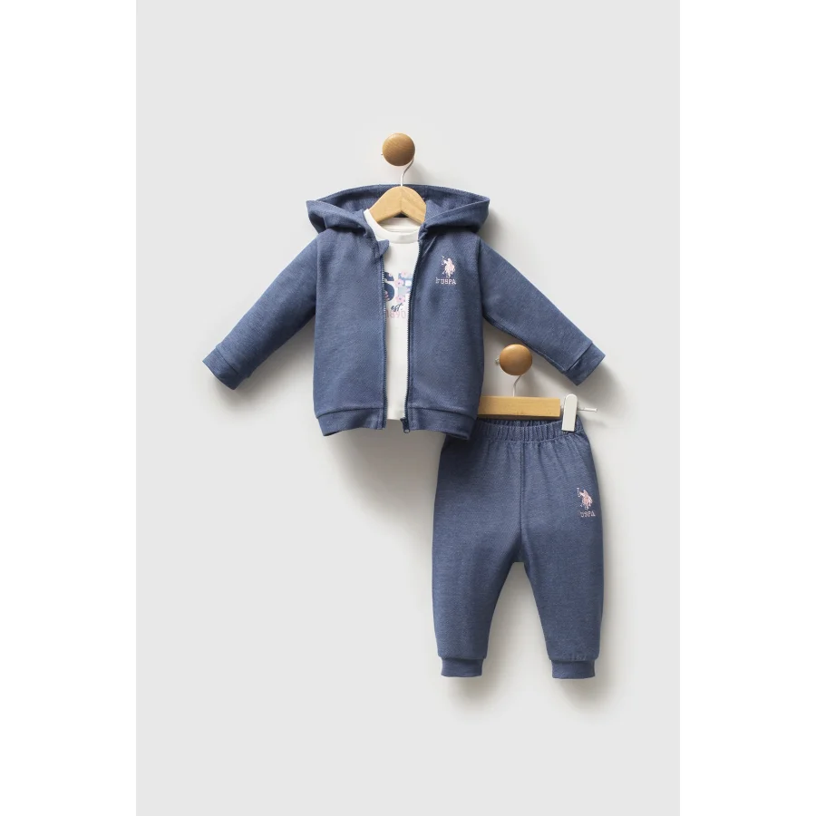 U.S. Polo Assn 3'lü Takım USB2778 Mavi