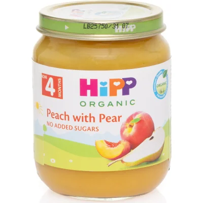 Hipp Organik Armut Şeftali Püresi, 125 g