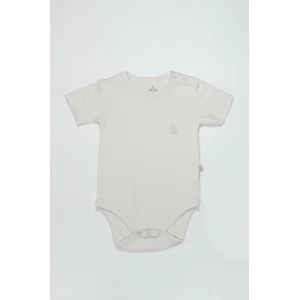 Bistyle Organik Natural Basic Style Yarım Kol Body BS17103 Ekru