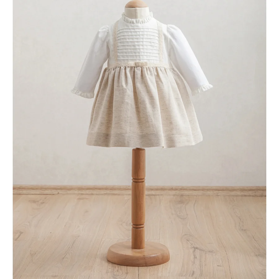 Tongs Baby Bebek Elbise, Bej