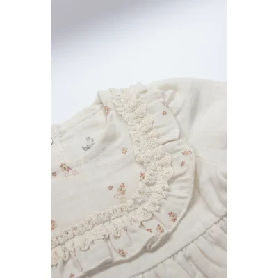 Bistyle 2li Takım Müslin Daisy Flowers Somon