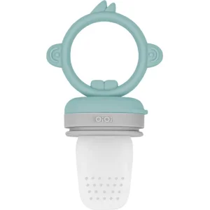OiOi Silikon Püre Meyve Sebze Emziği Aqua Green / Powder, Gri