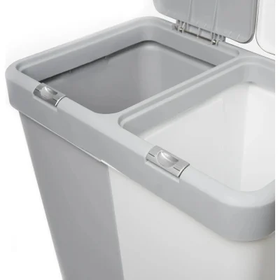 Motek Çok Amaçlı Çift Bölmeli 80 Litre Çamaşır Kirli Sepeti