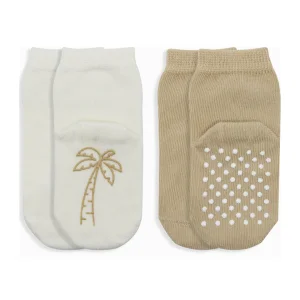 Bistyle Meyve Figürlü Kaymaz Soket Çorap, 2'li, Bej, Ekru