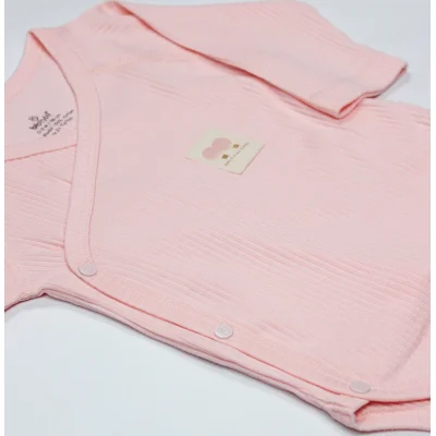 Bistyle Organic Modal Flying Balloons Kruvaze Uzun Kol Body, Pembe