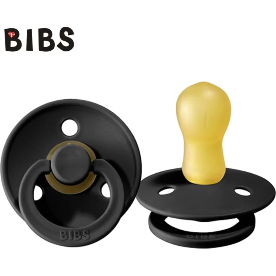 Bibs Colour Kauçuk Emzik, 18+ Ay, Black