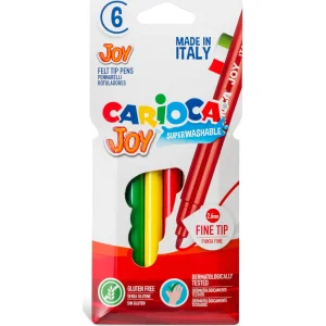 Carioca Joy Süper Yıkanabilir Keçeli Boya Kalemi, 6'lı