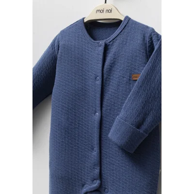 Moi Noi Şapkalı Tulum MNB1251 Navy, Mavi