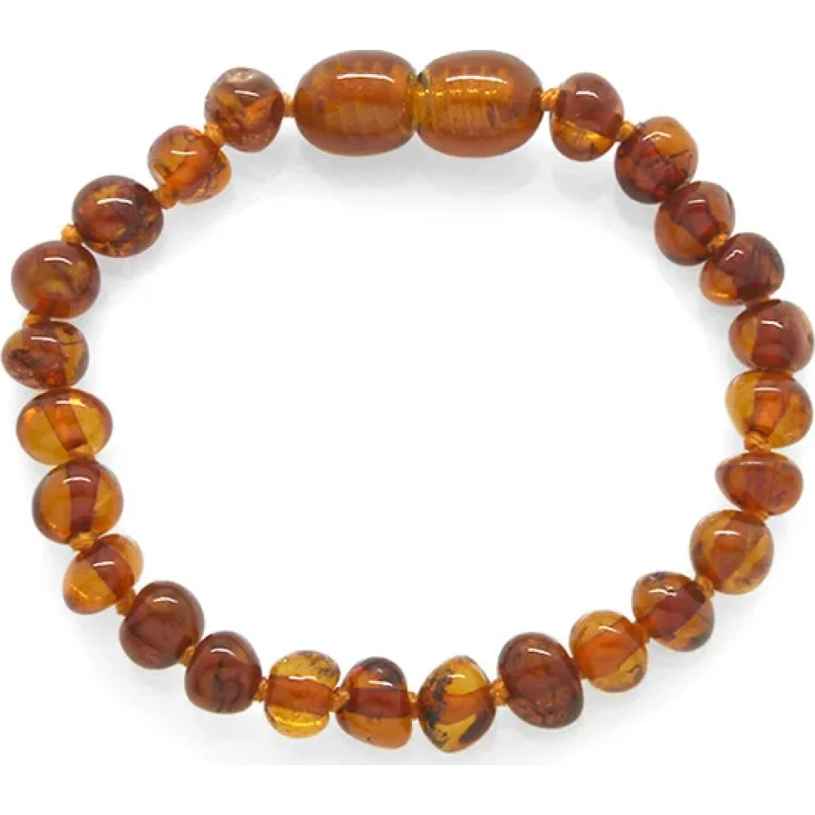 BabyJem Kehribar Bebek Bilekliği, Koyu Bal