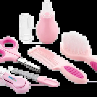 BabyJem Bebek Bakım Seti, Pembe, 7'li