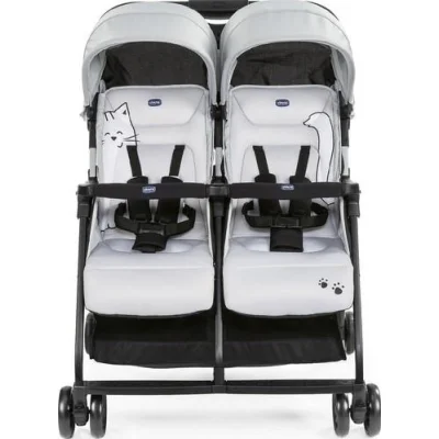 Chicco Ohlala Twin İkiz Bebek Arabası, Silver