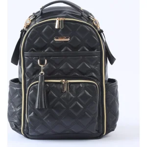 M&Y Oeste Deri Anne Bebek Bakım Sırt Çantası, Siyah