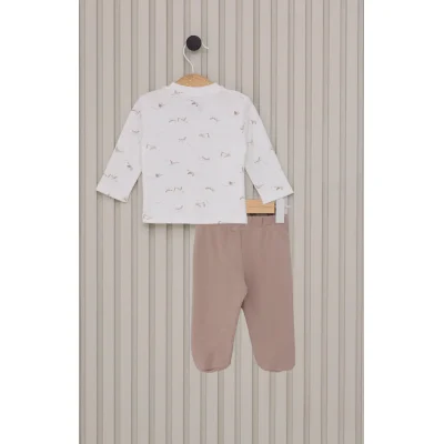 U.S.Polo Erkek Bebek Patikli 3'Lü Takım, Krem