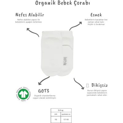 Bistyle 5'li Penye Soket Kutulu Basic Çorap 10131 Ekru