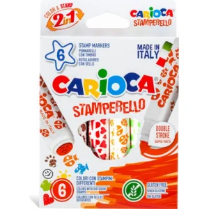 Carioca Stamperello Yıkanabilir Keçeli Boya Kalemi, 6'lı