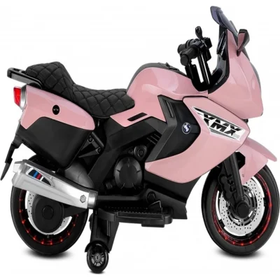 Babyhope 438A XMX-316 Ledli Akülü Motor, 12 Volt, Pembe