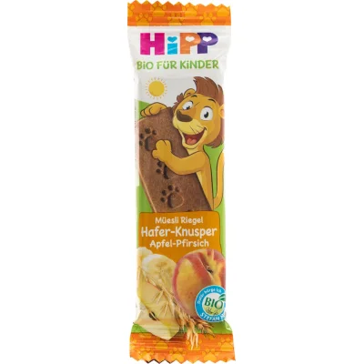 Hipp Organik Şeftali ve Elmalı Meyve Barı, 20 g