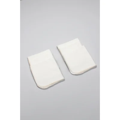 Bistyle Organik Penye Mendil, 28x28, 6'lı, Ekru