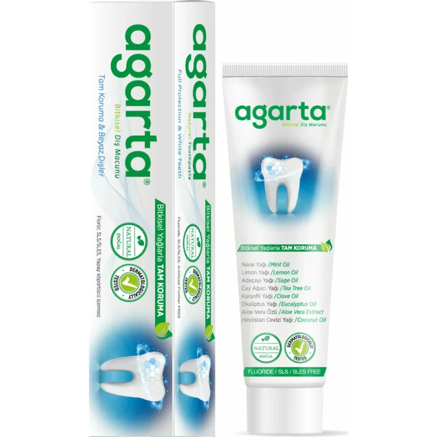 Agarta Doğal Diş Macunu 100 ml Bitki Özlü