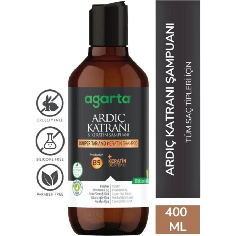 Agarta Ardıç Katranı & Keratin Şampuanı, 400 ml