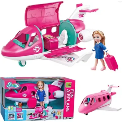 Pasifik Pembe Aksesuarlı Uçak 9045-11