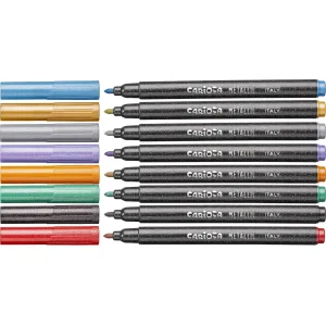 Carioca Metalik Keçeli Kalem, 8'li